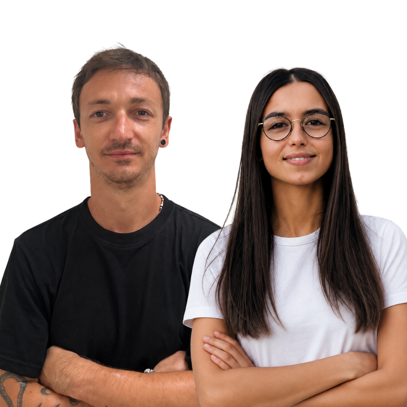 Emma Pongetti e Davide Bricuccoli, fondatori di DEA Studio